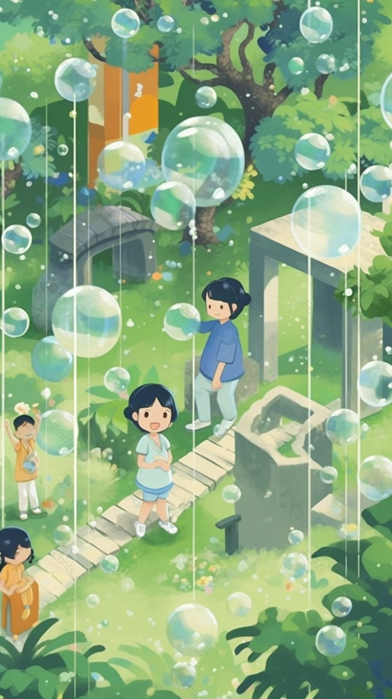 儿童节六一童真游乐园公园滑梯儿童嬉戏孩子们小清新插画,插画/手绘图,插画/手绘图库,插画/手绘图下载,插画/手绘